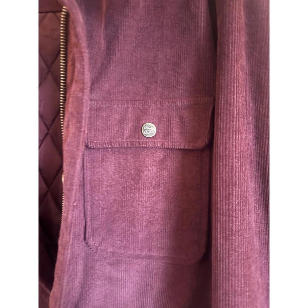 Robert Graham Corduroy Jacket Burgondy Mens XL Shacket New with Tags MSRP 298$ - Picture 5 of 6